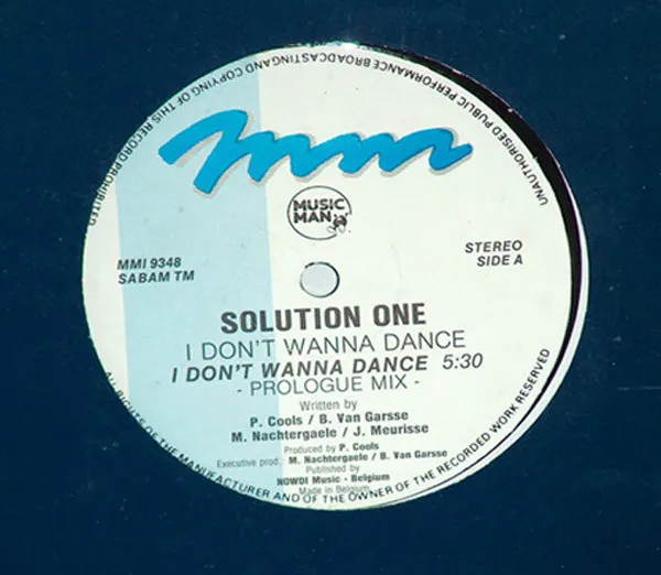 Solution One — I Don't Wanna Dance, cover art