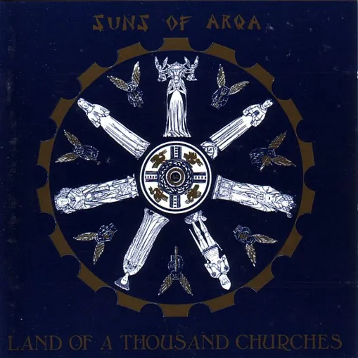 Suns Of Arqa — Land Of A Thousand Churches, cover art