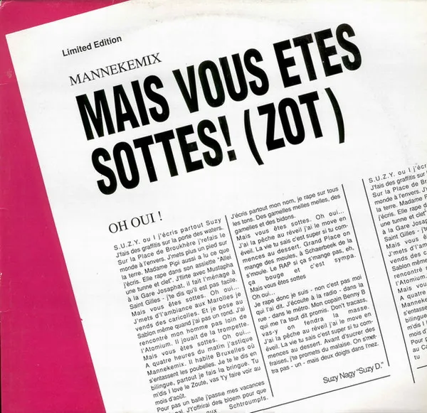 Suzy D. — Mais Vous Etes Sottes! (Zot), cover art