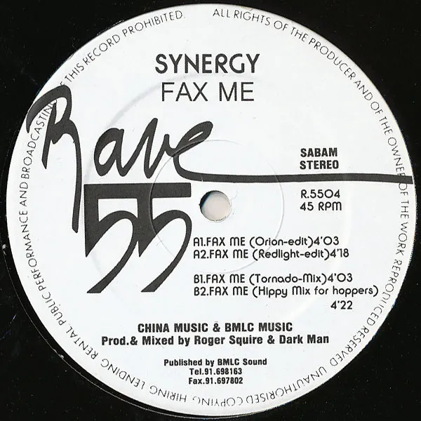 Synergy — Fax Me, cover art