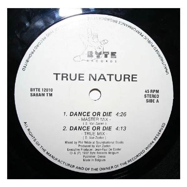 True Nature — Dance Or Die, cover art