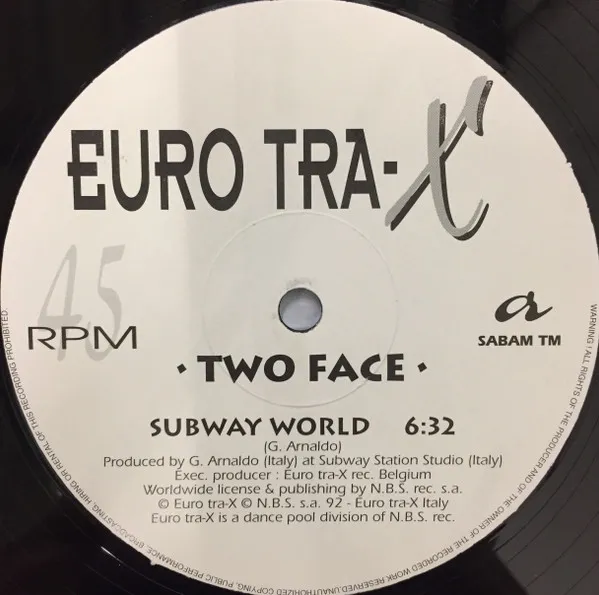 Two Face — Subway World, cover art