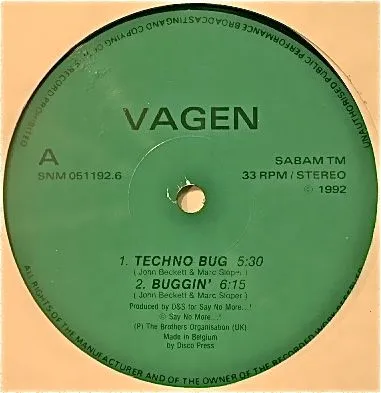 Vagen — Techno Bug, cover art
