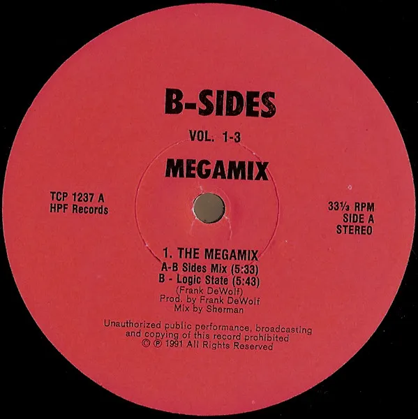 Various — B-Sides Vol. 1-3 Megamix, cover art