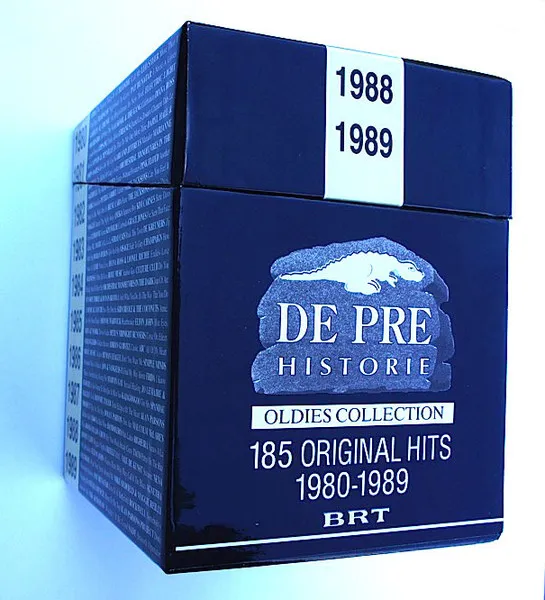 Various — De Pre Historie - 185 Original Hits 1980-1989, cover art
