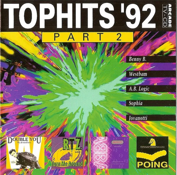 Various — Tophits '92 • Part 2, cover art