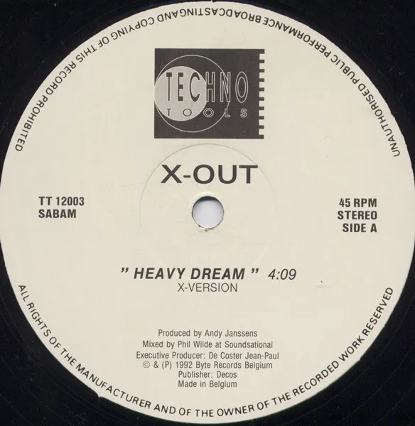 X-Out — Heavy Dream, cover art